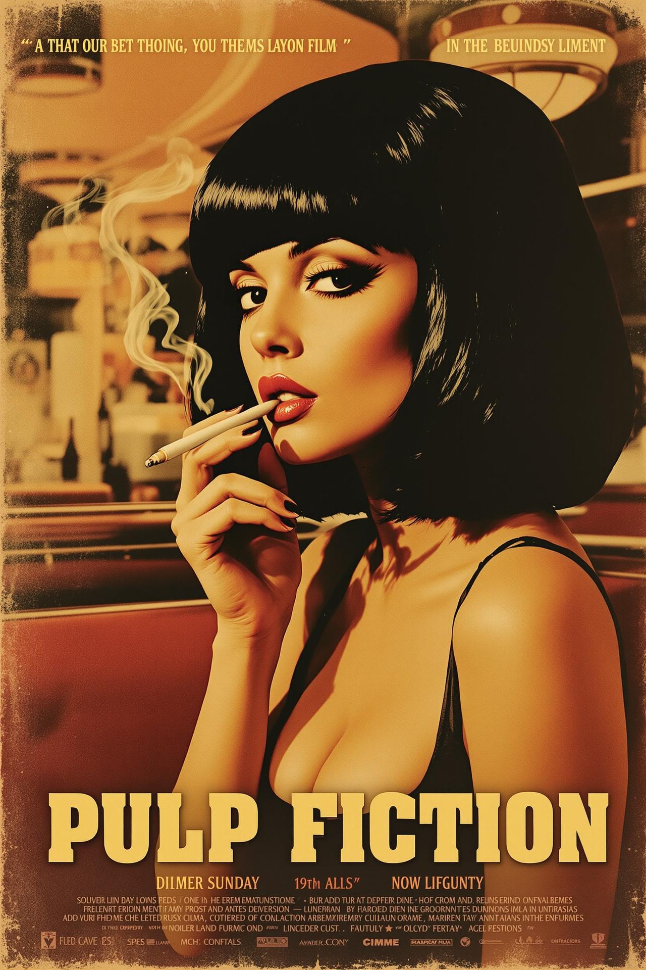 低俗小说 (1994) - 影视工场 低俗小说 - Pulp Fiction 影视工场经典影片海报
